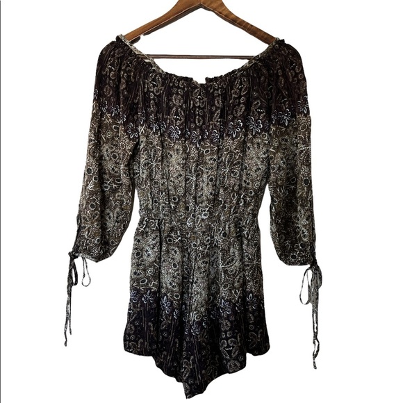 Free People So Divine Off the Shoulder Romper - Picture 9 of 12